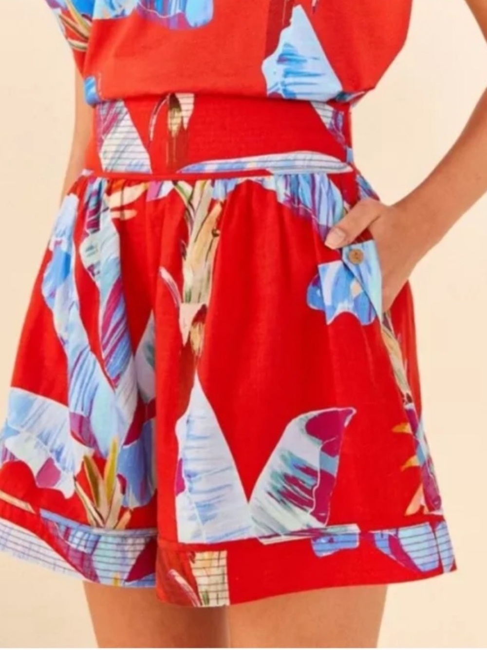 Farm Rio Palm Print Shorts